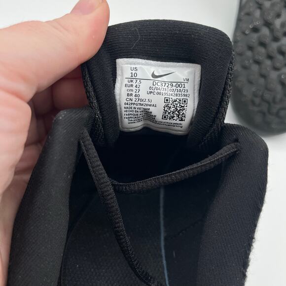 NIKE Running Shoes, Size 10, Black Lace Up - Picture 3 of 7